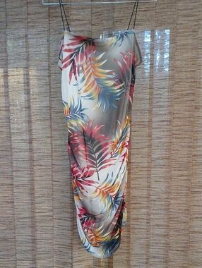 Vintage Y2K TIMING Abstract Print Bodycon Dress